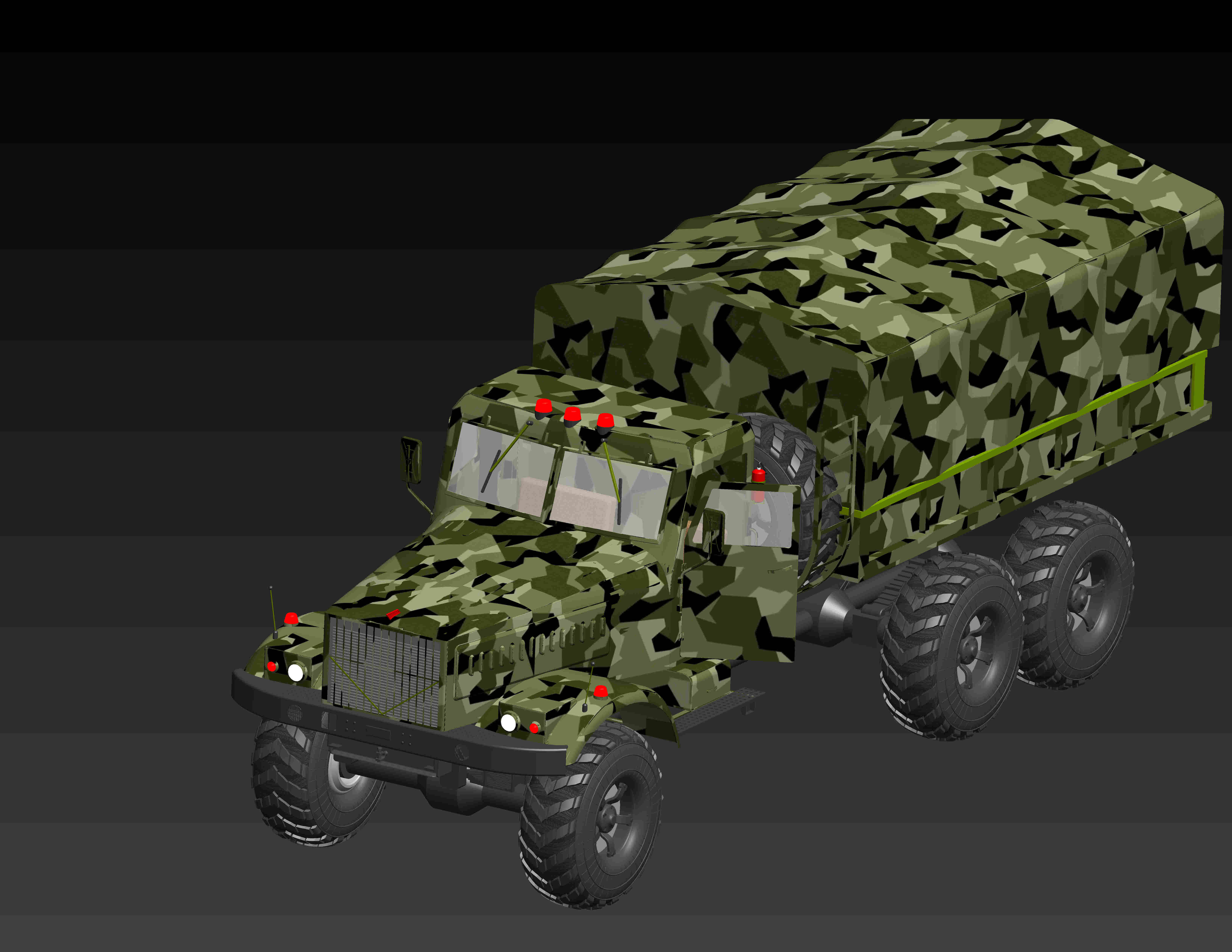 Karaz卡车模型3D图纸 x_t格式